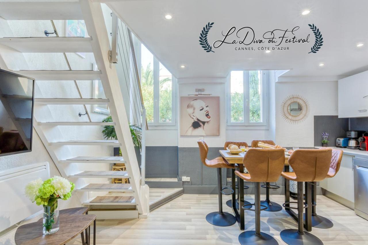 La Diva Du Festival - 10 Mn A Pied Palais & Plages - Cosy & Calme - Clim - Wifi Κάννες Εξωτερικό φωτογραφία