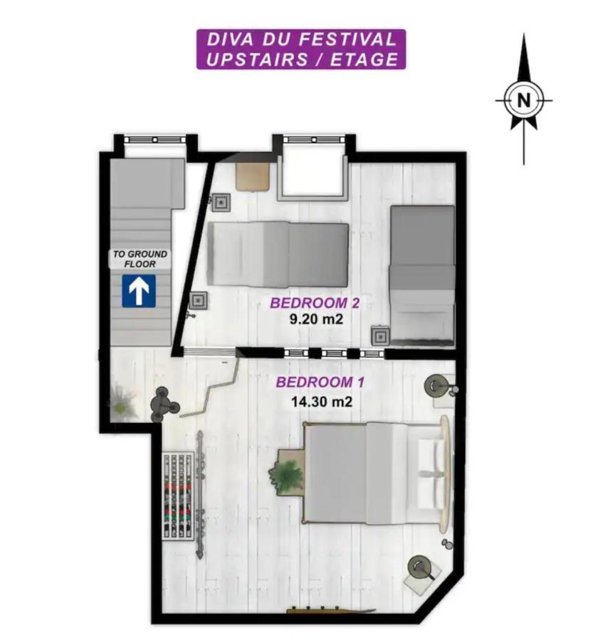 La Diva Du Festival - 10 Mn A Pied Palais & Plages - Cosy & Calme - Clim - Wifi Κάννες Εξωτερικό φωτογραφία